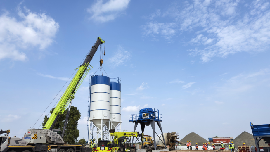 Vikram Readymix On-Site RMC Plant Setup Hitachi Energy Karjan Vadodara